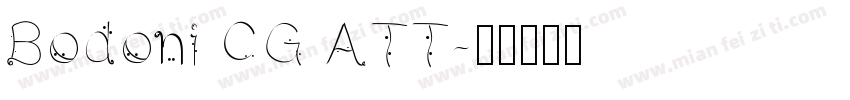 Bodoni CG ATT字体转换